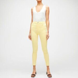 OLD NAVY corduroy yellow skinny pants P3064